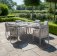 Maze Rope Weave Milan 6 Seat Oval Dining Set - Cool Linen