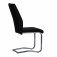 The Chair Collection Dining Chair with Chrome Legs - Black (Pair)