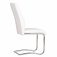 The Chair Collection Dining Chair with Chrome Legs - White (Pair)