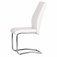 The Chair Collection Dining Chair with Chrome Legs - White (Pair)