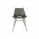 The Chair Collection Leather & Iron Chair - Light Grey (Pair)