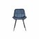 The Chair Collection Leather & Iron Chair - Blue (Pair)