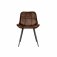 The Chair Collection Leather & Iron Chair - Brown (Pair)