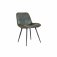 The Chair Collection Leather & Iron Chair - Light Grey (Pair)