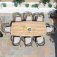 Maze Rope Bali 8 Seat Oval Dining Set