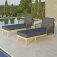 Maze Rope Bali Double Sunlounger Set & Side Table