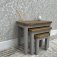 Haxby Painted Dining & Occasional Nest of 3 Tables - Grey