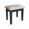 Swanley Midnight Grey Bedroom Stool