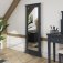 Swanley Midnight Grey Bedroom Cheval Mirror