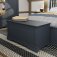 Swanley Midnight Grey Bedroom Blanket Box