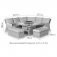Maze Winchester Royal Corner Dining Set With Fire Pit