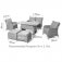 Maze Cotswold 2 Seat Sofa Dining With Rising Table
