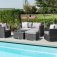 Maze Georgia 2 Seat Sofa Set  With Ice Bucket - Grey