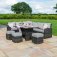 Maze Kingston Corner Dining Set With Rising Table - Grey