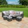 Maze Kingston Corner Dining Set With Rising Table - Grey