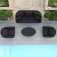 Maze - Outdoor Ambition 3 Seat Sofa Set - Charcoal