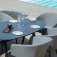 Maze - Outdoor Ambition 6 Seat Oval Dining Set - Flanelle