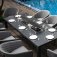 Maze - Outdoor Ambition 8 Seat Rectangle Dining Set With Fire Pit - Flanelle