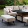 Maze - Outdoor Ambition Square Corner Sofa Dining Set With Rising Table - Taupe