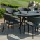 Maze - Outdoor Pebble 8 Seat Oval Dining Set  - Charcoal