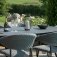 Maze - Outdoor Pebble 8 Seat Oval Dining Set  - Flanelle