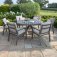 New York 6 Seat Round Dining Set - Dove Grey