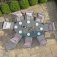 New York 8 Seat Oval Dining Set - Dove Grey