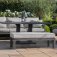 New York 3 Seat Sofa Set with Rising Table - Dove Grey