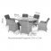 Maze Ascot 6 Seat Oval Dining Set - With Waterproof Cushions