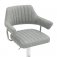 Cortez Leather Effect Grey Bar Stool