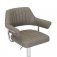 Cortez Leather Effect Charcoal Bar Stool