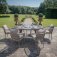 Maze Rope Weave Monaco 6 Seat Oval Dining Set - Cool Linen
