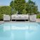 Maze Rope Weave Milan 3 Seat Sofa Set - Cool Linen