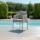 Maze Rope Weave Milan 4 Seat Dining Set - Cool Linen