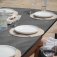 Maze Rope Weave Milan 8 Seat Rectangular Dining Set - Charcoal