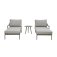 Maze Rope Weave Florence Sunlounger Set - Cool Linen