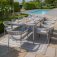 Maze Rope Weave Florence 8 Seat Rectangle Dining Set - Cool Linen