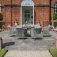 Maze Rope Weave Maldives 6 Seat Oval Dining Set - Cool Linen