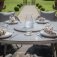 Maze Rope Weave Maldives 6 Seat Oval Dining Set - Cool Linen