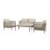 Maze Rope Weave Havana 2 Seat Sofa Set - Natural Linen