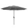 Capri 3.5m Round Parasol - Charcoal Grey