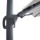 Aramis LED 3.5m Round Rotating Cantilever Parasol - White Pepper Beige