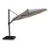 Aramis LED 3.5m Round Rotating Cantilever Parasol - White Pepper Beige