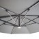 Aramis LED 3.5m Round Rotating Cantilever Parasol - White Pepper Beige