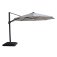 Aramis LED 3.5m Round Rotating Cantilever Parasol - White Pepper Beige