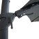 Aramis LED 3.5m Round Rotating Cantilever Parasol - Oil Green