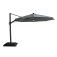 Aramis LED 3.5m Round Rotating Cantilever Parasol - Oil Green