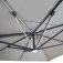 Aramis LED 3m x 4m Rectangular Rotating Cantilever Parasol - White Pepper Beige