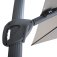 Aramis LED 3m x 4m Rectangular Rotating Cantilever Parasol - White Pepper Beige