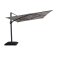 Aramis LED 3m x 4m Rectangular Rotating Cantilever Parasol - White Pepper Beige